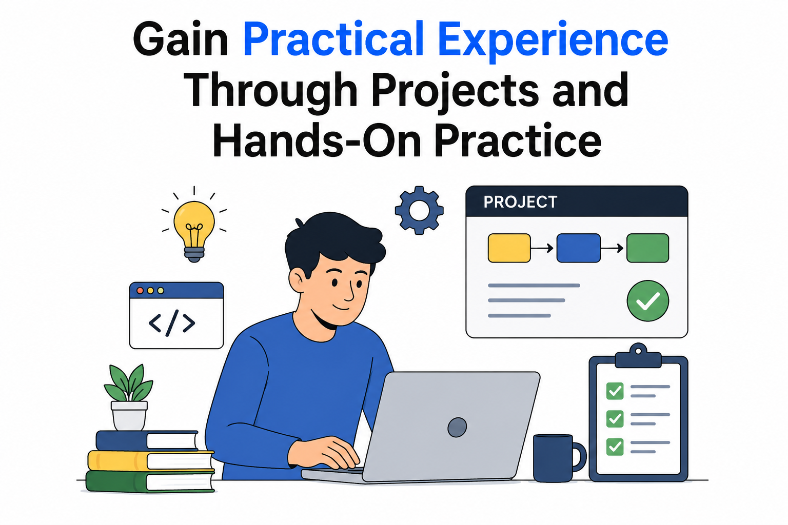 Gain Practical Experience Through Projects and Hands-On Practice