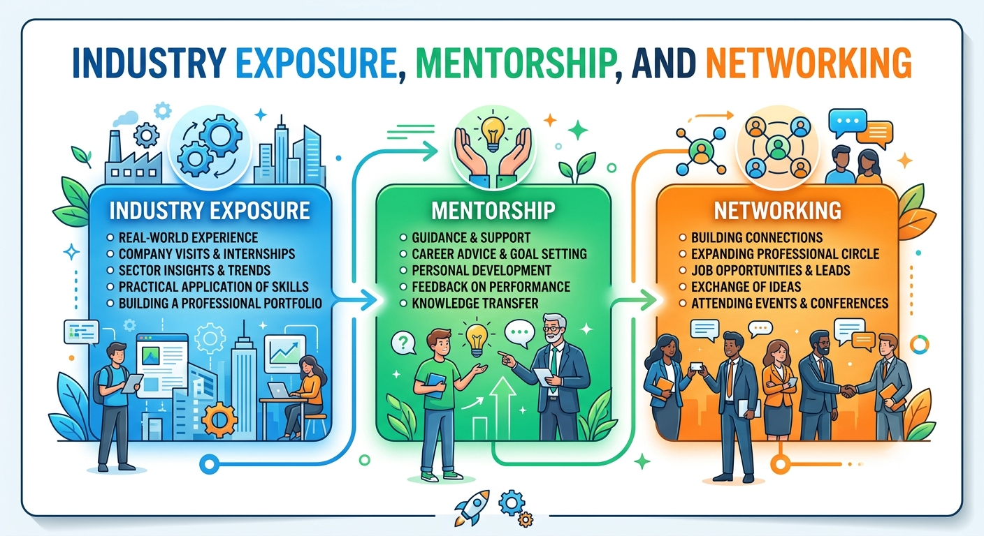 Industry Exposure, Mentorship, and Networking