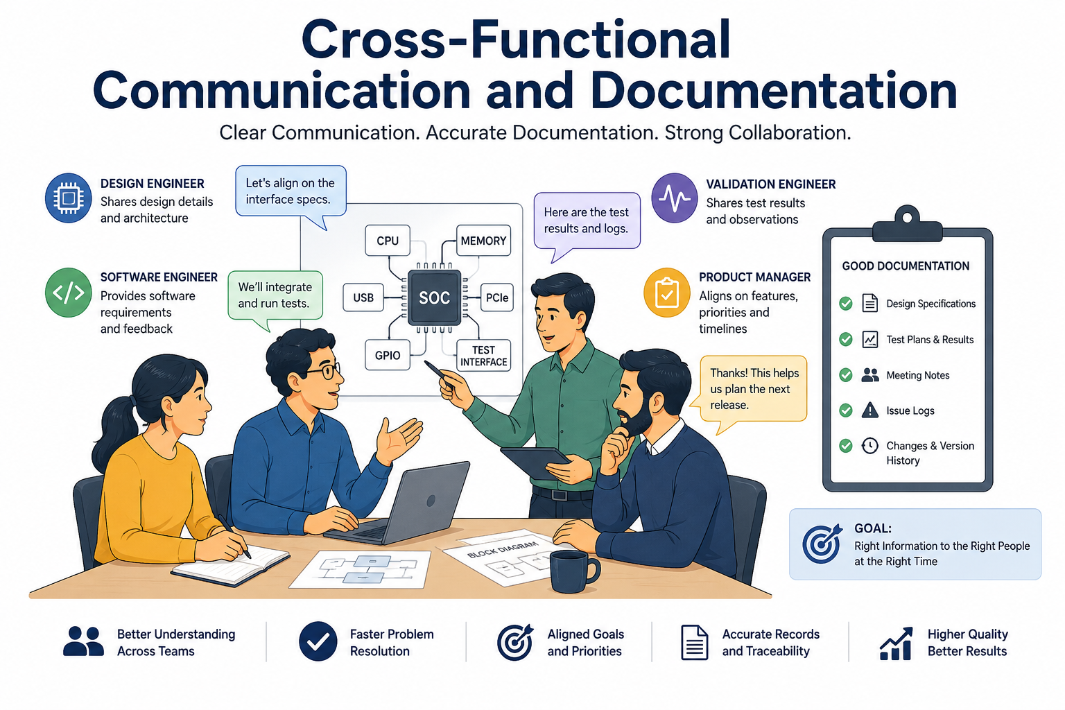 Cross-Functional Communication and Documentation