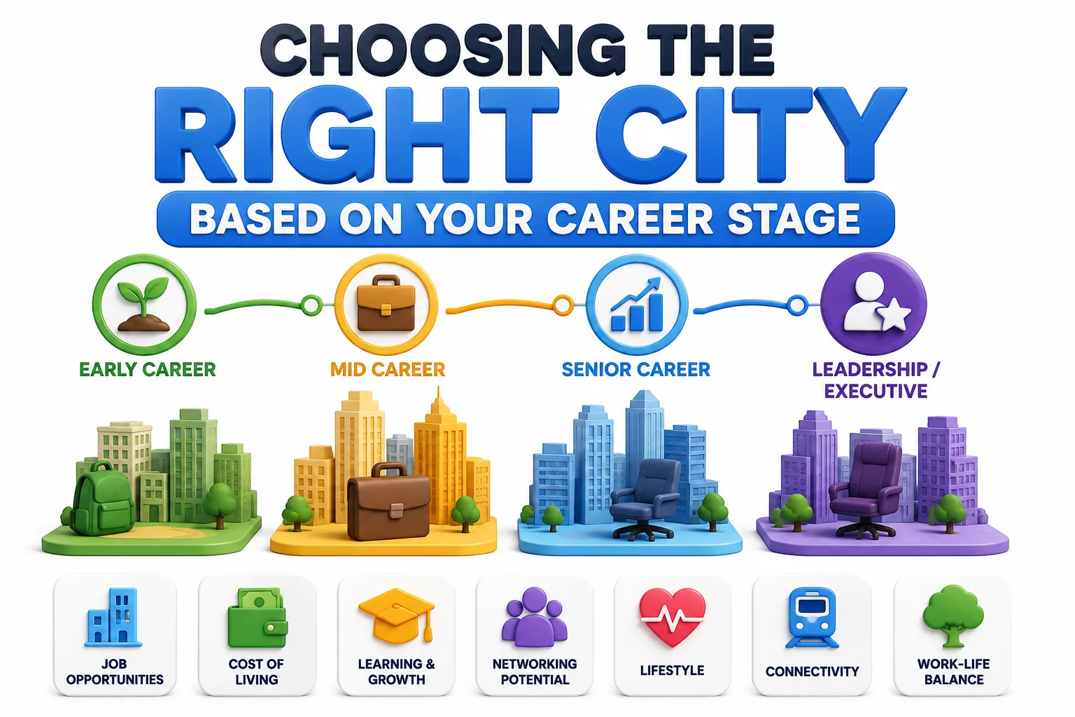 Choosing the Right City Based on Your Career Stage