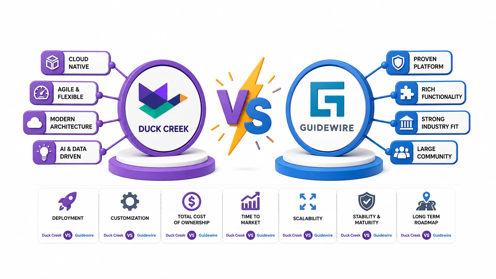Duck Creek vs Guidewire: The Classic Rivalry
