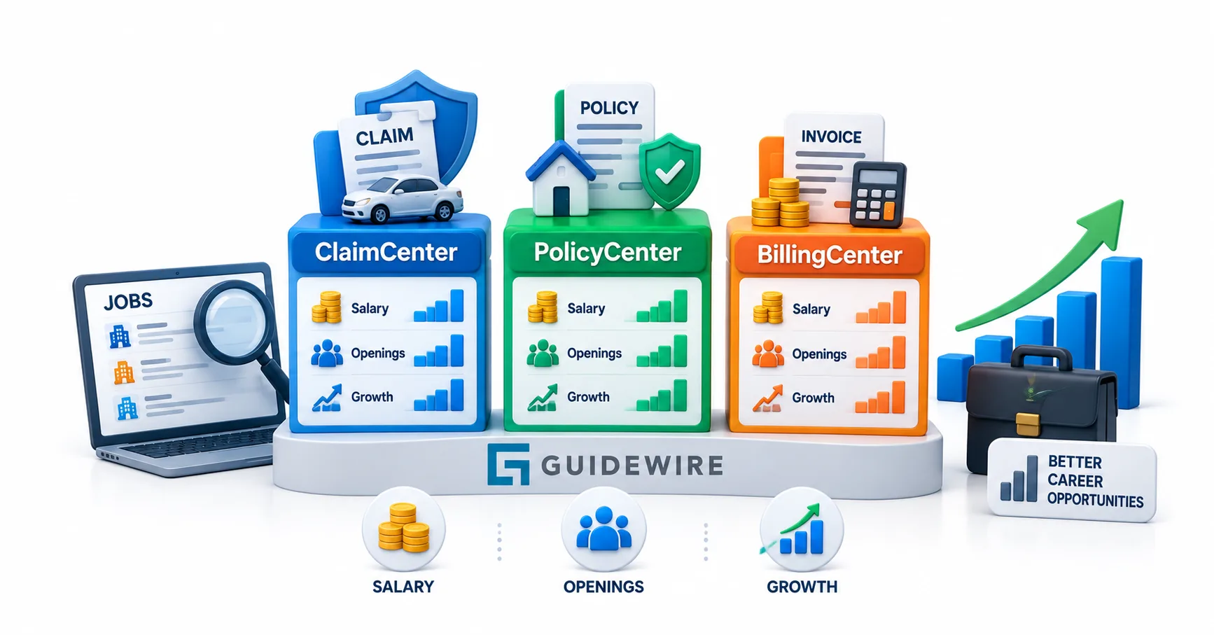 Comparing Salaries, Openings, and Growth Trajectories