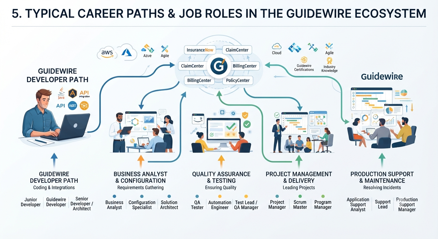 Typical Career Paths and Job Roles in the Guidewire Ecosystem