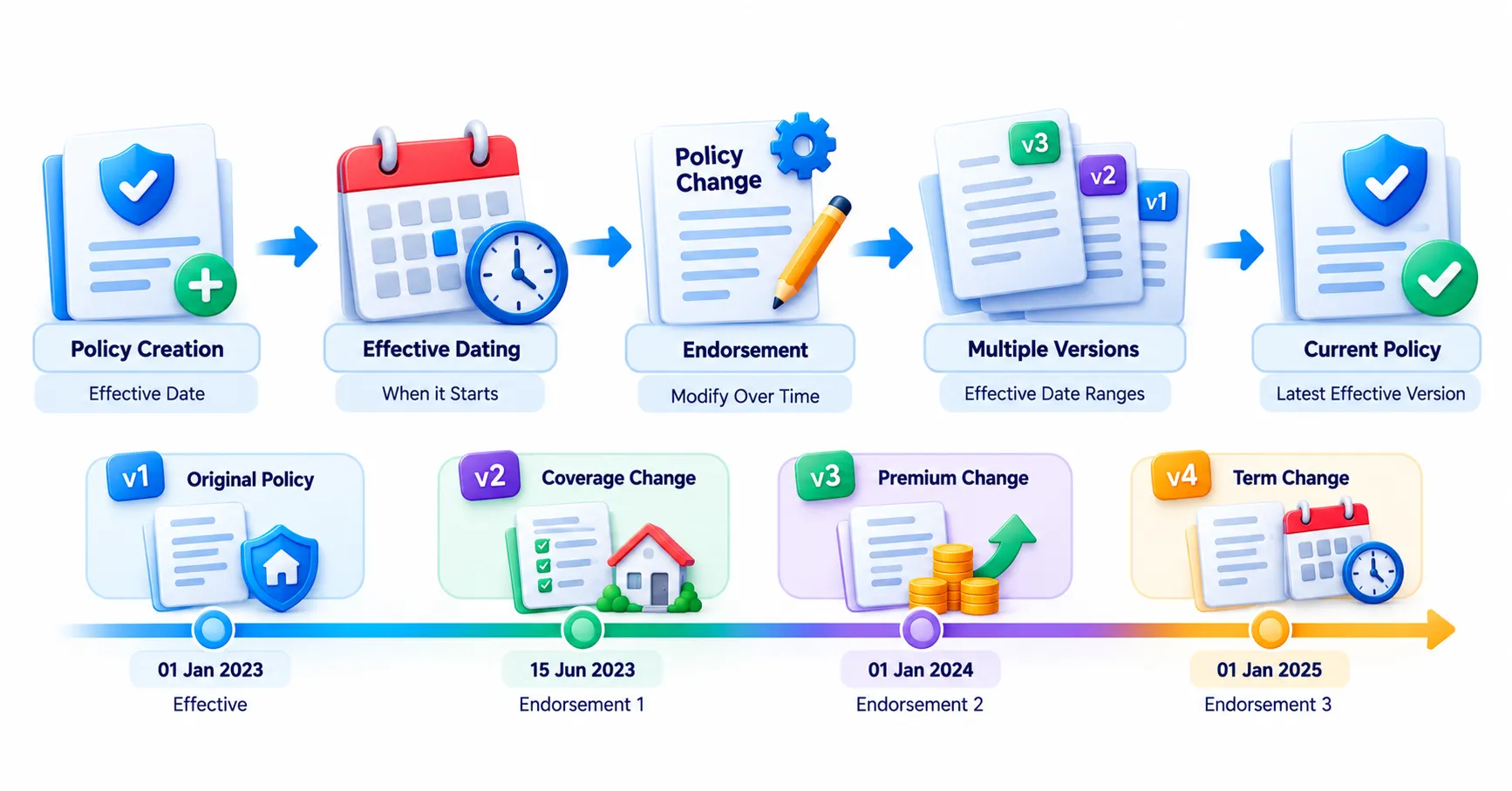 Effective Dating and Policy Changes Over Time