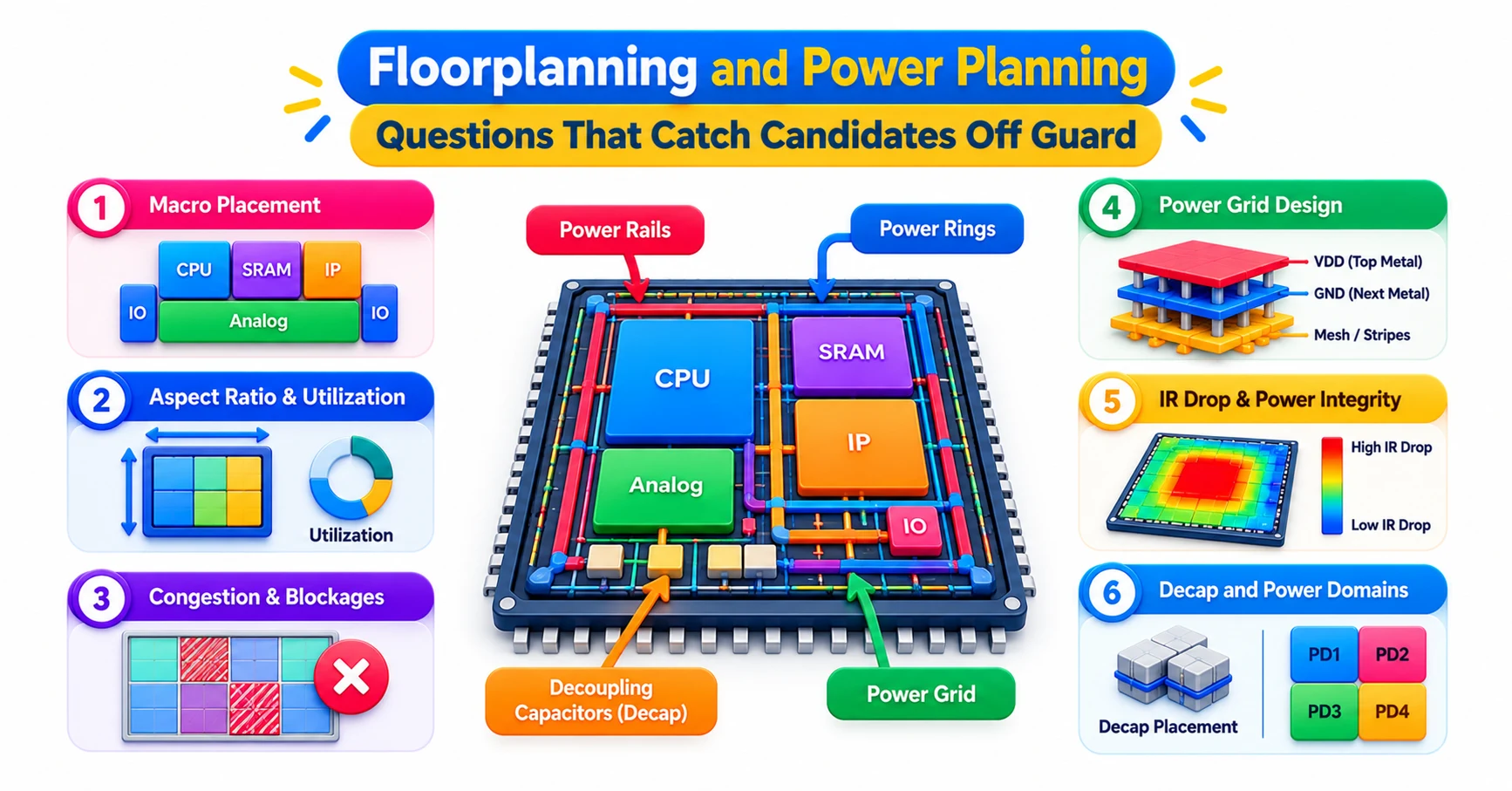 Floorplanning and Power Planning Questions That Catch Candidates Off Guard