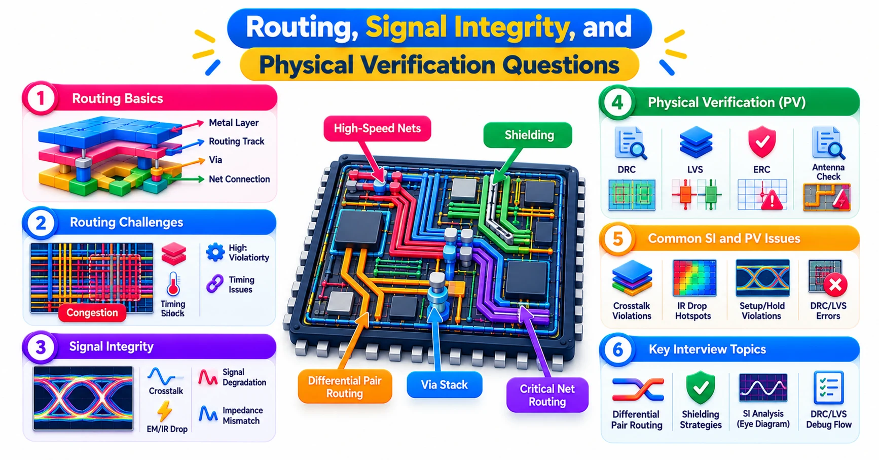Routing, Signal Integrity, and Physical Verification Questions